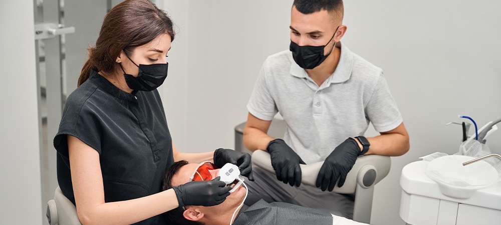 professional whitening procedure